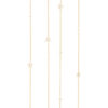 Kjede, Shooting Stars Collier 80 cm 8 Stjerner 0,67 ct. TW.VS.