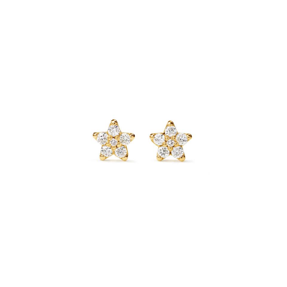 Øredobber, Shooting Stars mini 0,12 ct TW.VS.