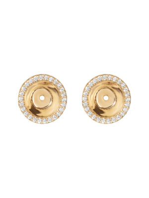 Øredobber vedheng, Lotus Diamantkrans 0,20 ct TW.VS.