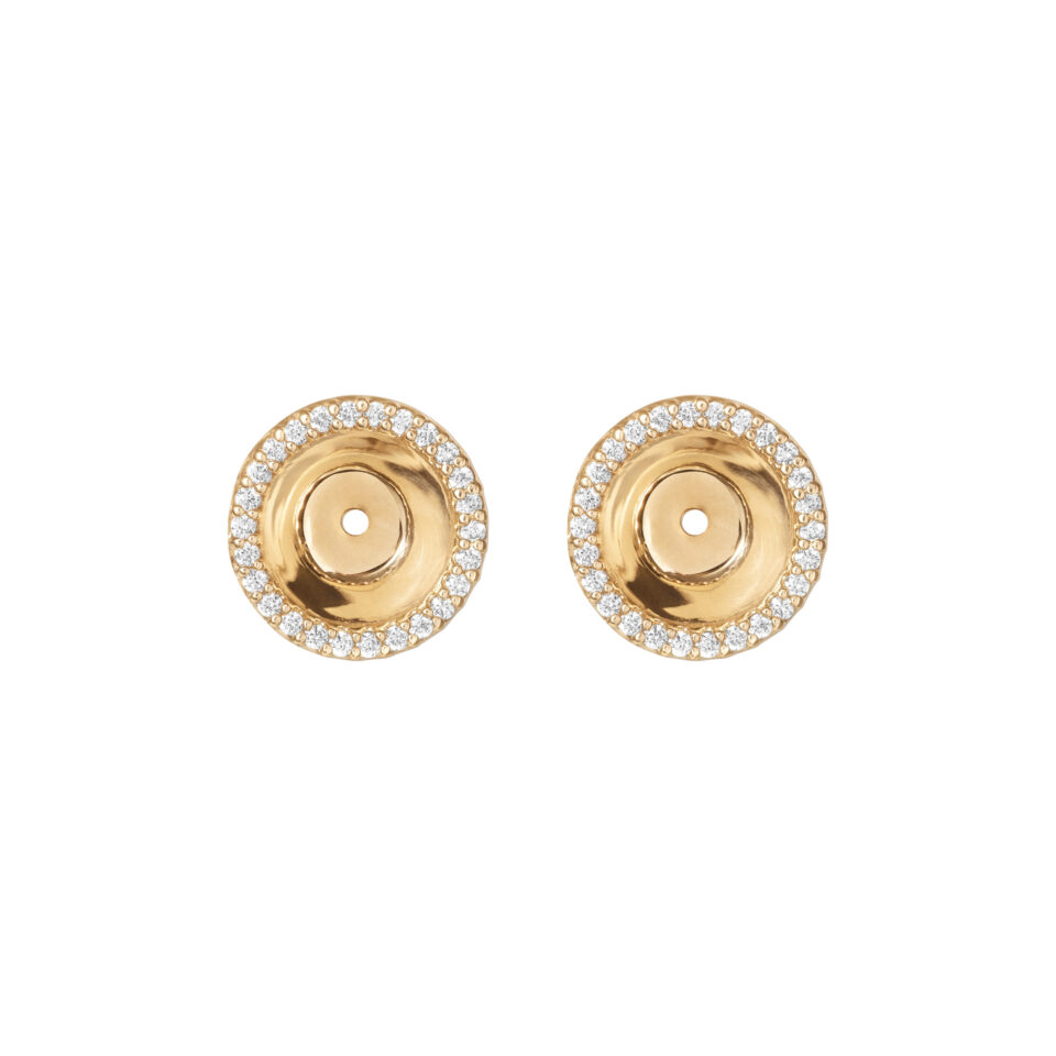 Øredobber vedheng, Lotus Diamantkrans 0,20 ct TW.VS.