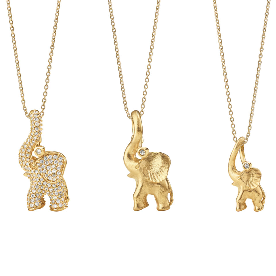 Anheng, Elephant medium 0,01 ct TW.VS.