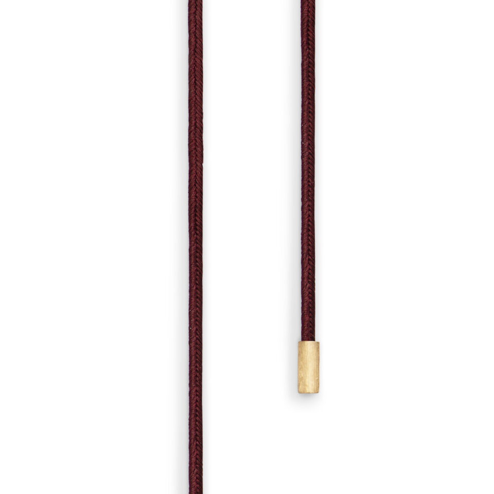 Halskjede, Strings Silkesnor Bordeaux