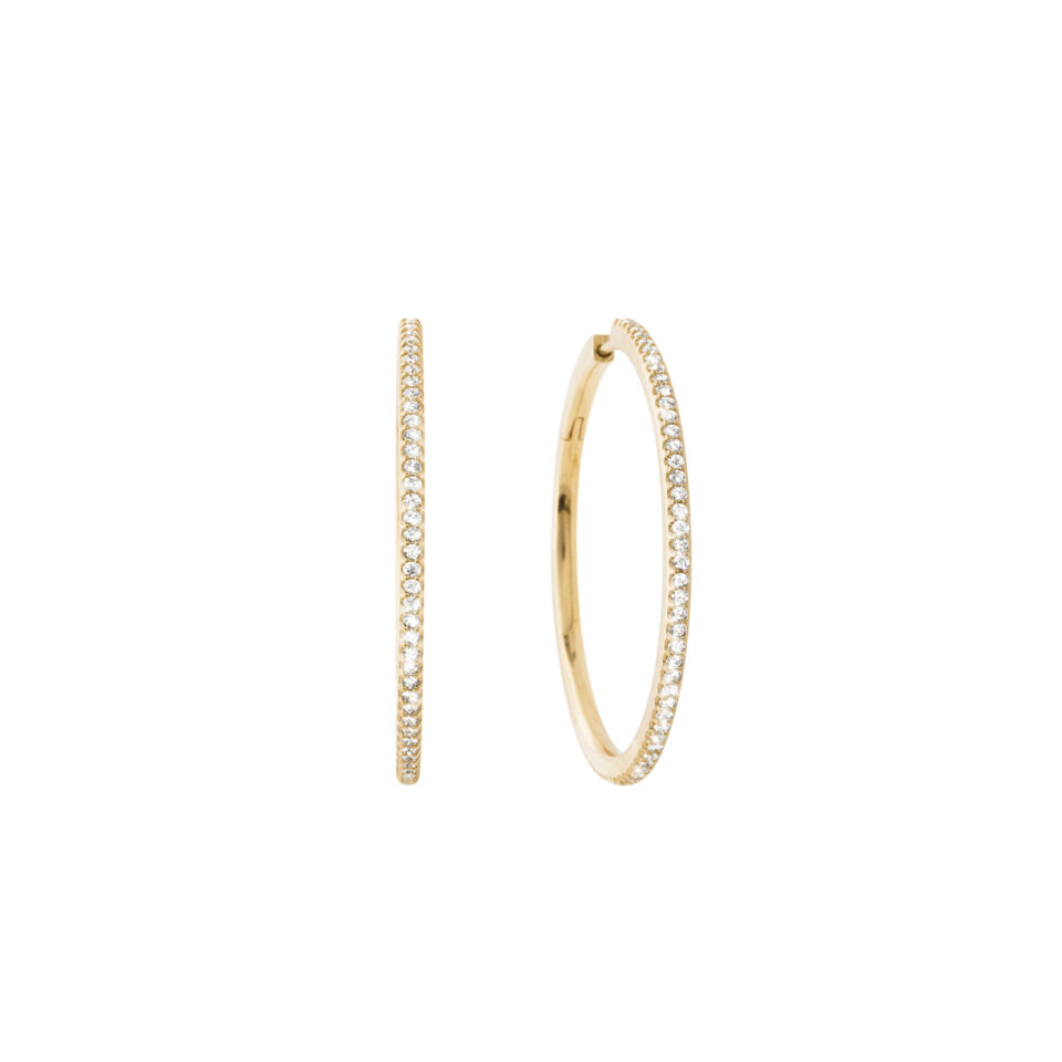 Øredobber, Love Bands Creoler store 0,82 ct TW.VS.