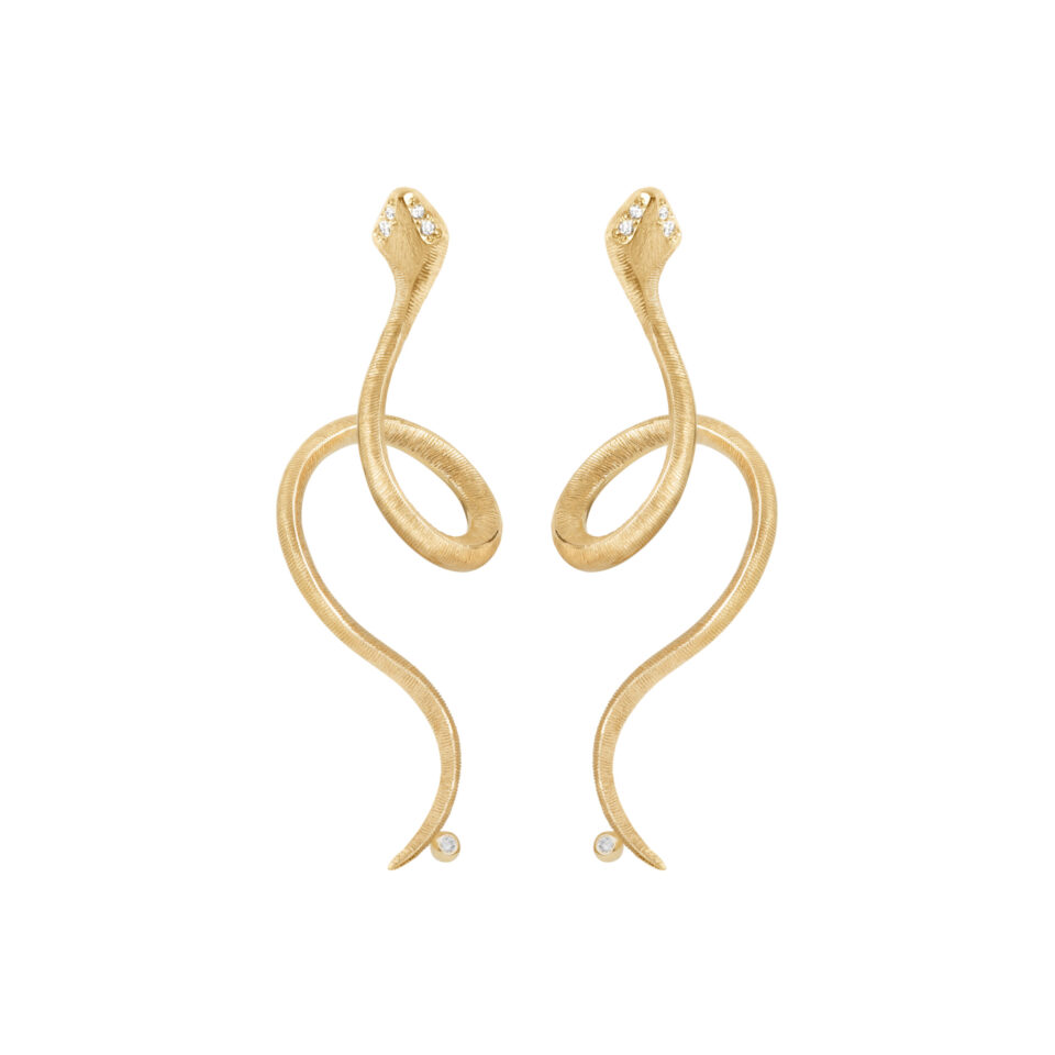 Øredobber, Snakes 0,026 ct TW.VS.