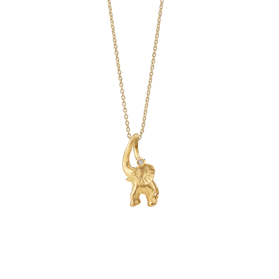 Anheng, Elephant liten 0,01 ct TW.VS.