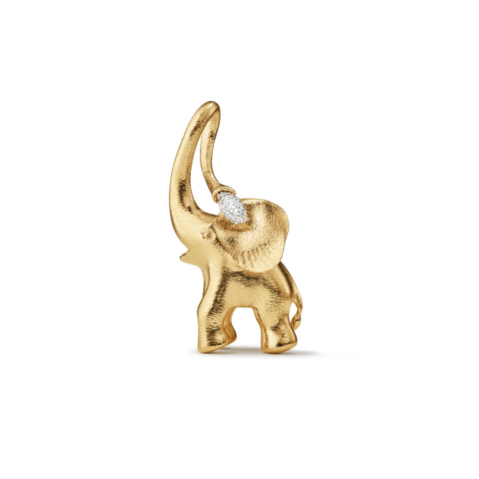 Anheng, Elephant stor Pavért 0,11 ct TW.VS.