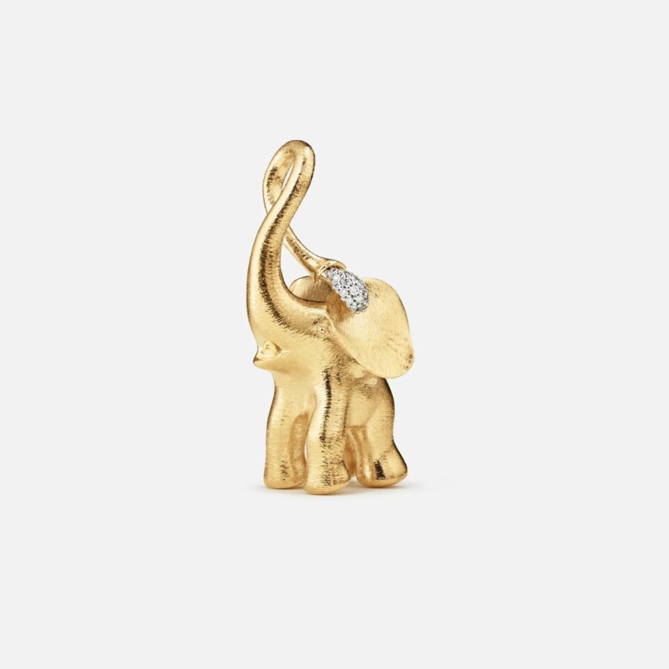 Anheng, Elephant stor Pavért 0,11 ct TW.VS.
