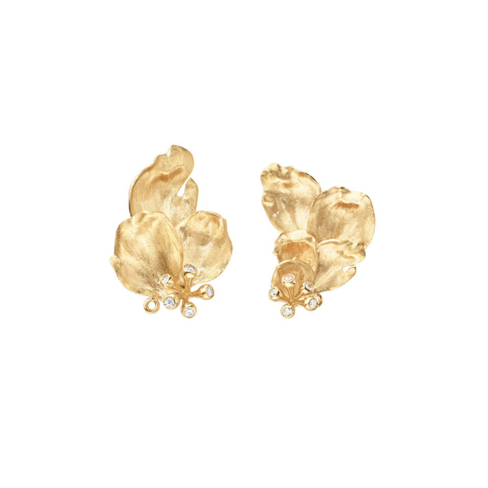 Øredobber, Wild Rose 0,10 ct TW.VS.