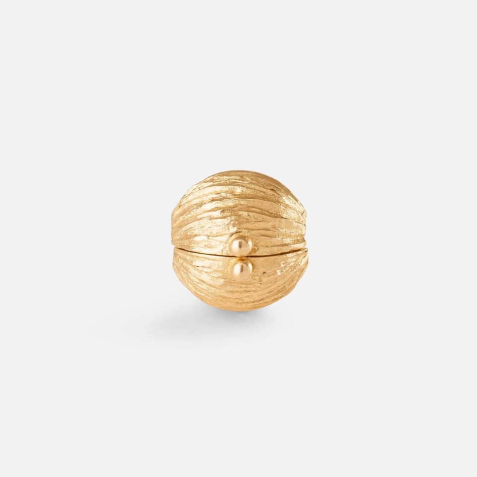 Anheng, Nature Globe Clasp Lås liten gult gull