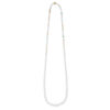 Halskjede, Bead Collier med miks av ferskvannsperler og fargestener 75-78 cm