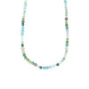 Halskjede, Bead Collier med miks av fargestener 80 cm