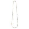 Halskjede, Bead Collier med miks av ferskvannsperler og fargestener 80 cm
