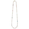 Halskjede, Bead Collier med miks av fargestener 90 cm