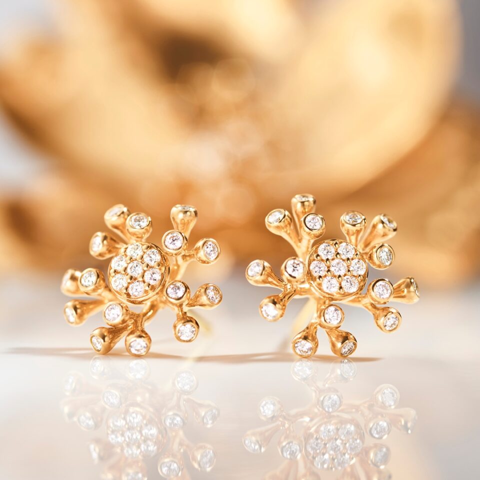 Øredobber, Wild Rose 0,44 ct TW.VS.