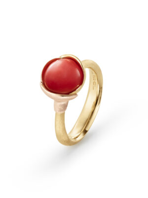 Ring, Lotus 1 Korall gult gull og roségull