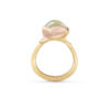 Ring, Lotus 2 Akvamarin gult gull og roségull