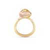 Ring, Lotus 2 Rutilkvarts gult gull og roségull