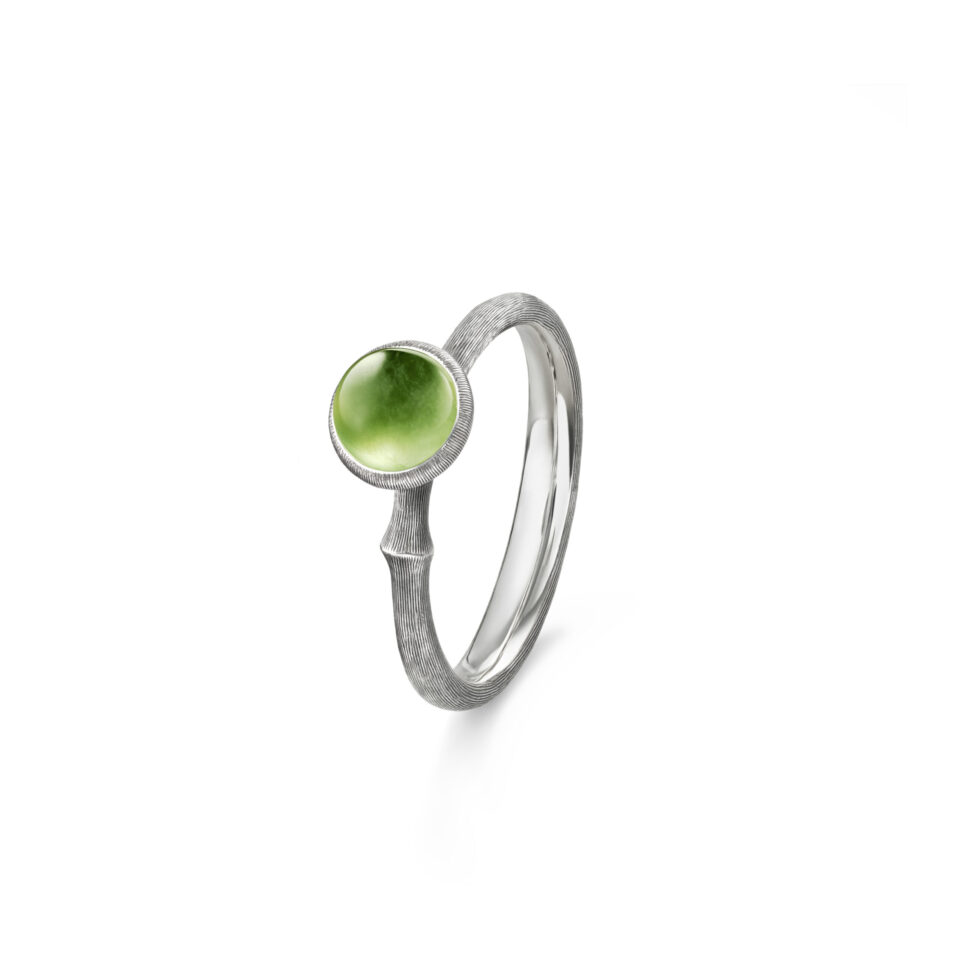 Ring, Lotus Tiny 0 Serpentin oksidert sølv
