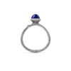 Ring, Lotus Tiny 0 Lapis Lazuli oksidert sølv