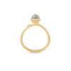 Ring, Lotus Tiny 0 Grå Månesten gult gull