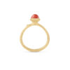 Ring, Lotus Tiny 0 Korall gult gull