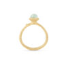 Ring, Lotus Tiny 0 Akvamarin gult gull