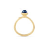 Ring, Lotus Tiny 0 London Blå Topas gult gull