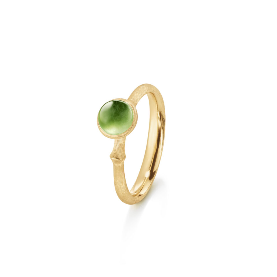 Ring, Lotus Tiny 0 Serpentin gult gull