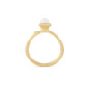 Ring, Lotus Tiny 0 Hvit Månesten gult gull