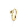 Ring, Lotus Tiny 0 Rutilkvarts gult gull
