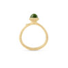 Ring, Lotus Tiny 0 Grønn Turmalin gult gull