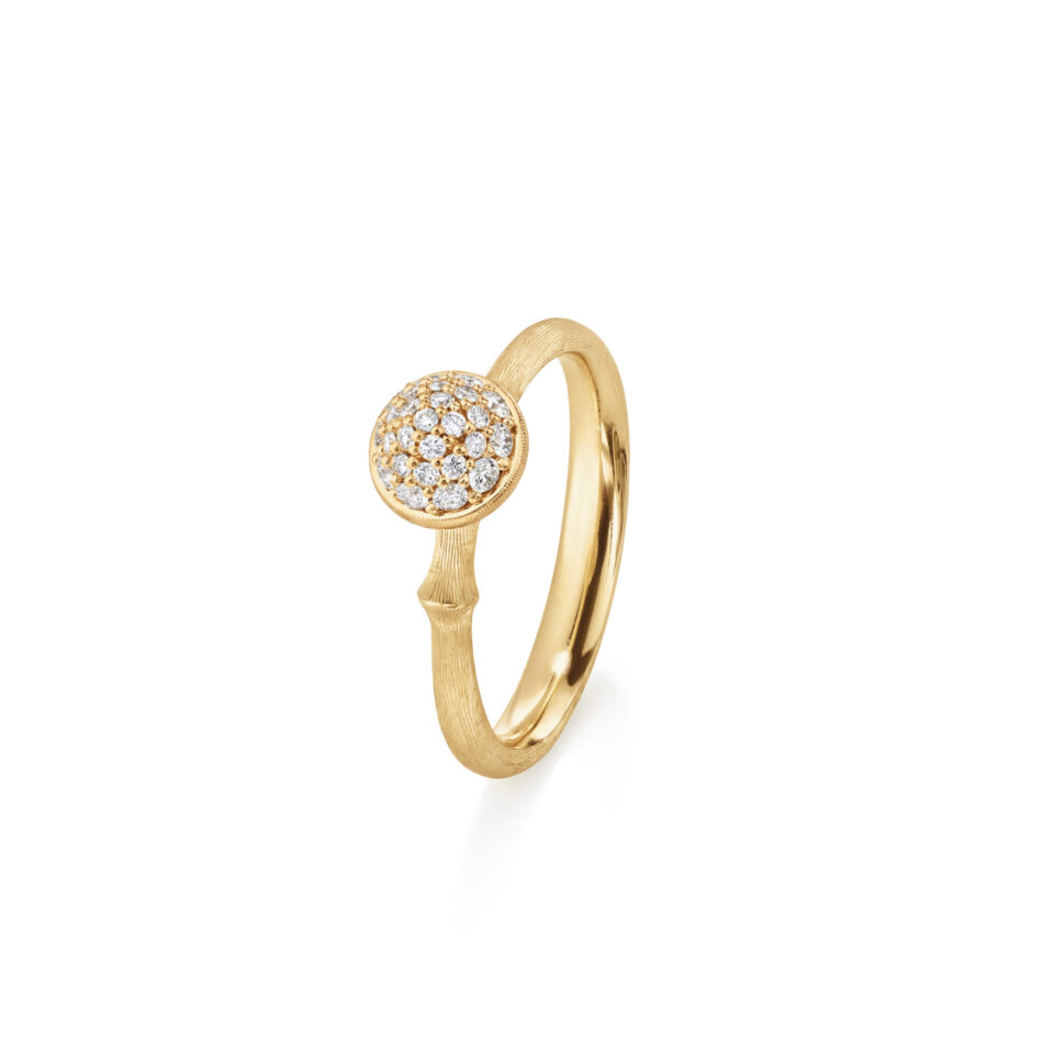 Ring, Lotus Pavé liten 0,19 ct TW.VS.