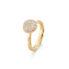 Ring, Lotus Pavé medium 0,40 ct TW.VS.