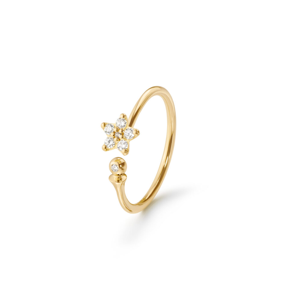 Ring, Shooting Stars 1 Stjerne 0,11 ct TW.VS.