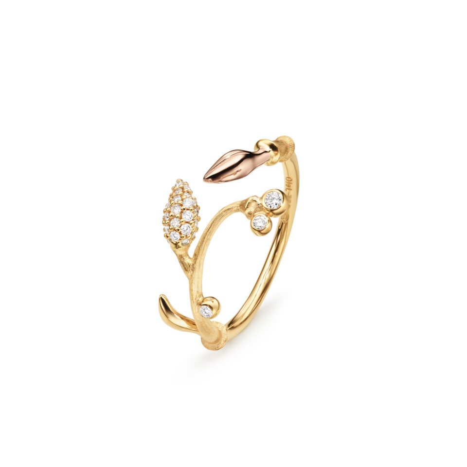 Ring, Forest Blooming Pavé 0,13 ct TW.VS.