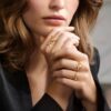 Ring, BoHo gult gull 0,008 ct. TW.VS.