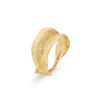 Ring, Leaves medium 18 k gult gull
