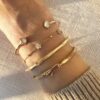 Armring, Nature Bangle gult gull