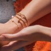 Armring, Nature Bangle gult gull