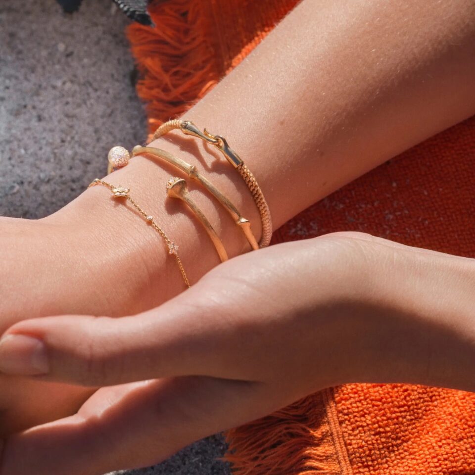 Armring, Nature Bangle gult gull