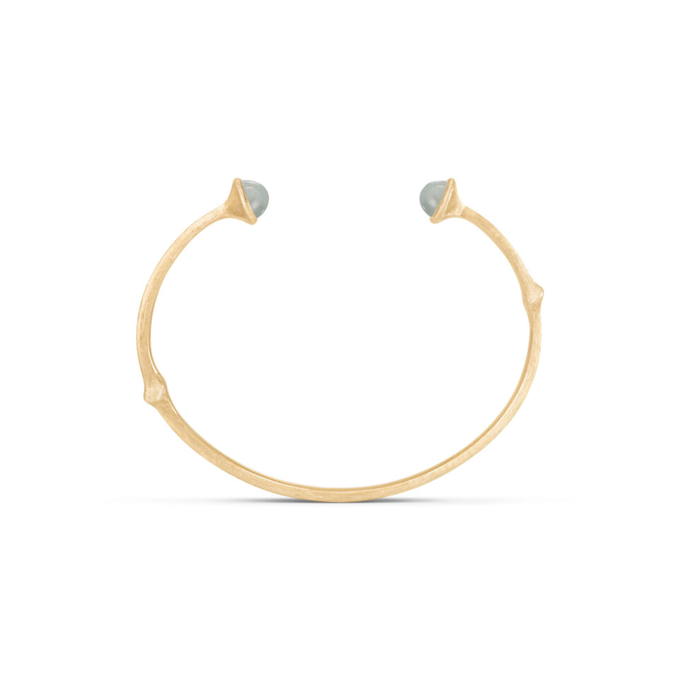 Armring, Nature Bangle Akvamarin gult gull
