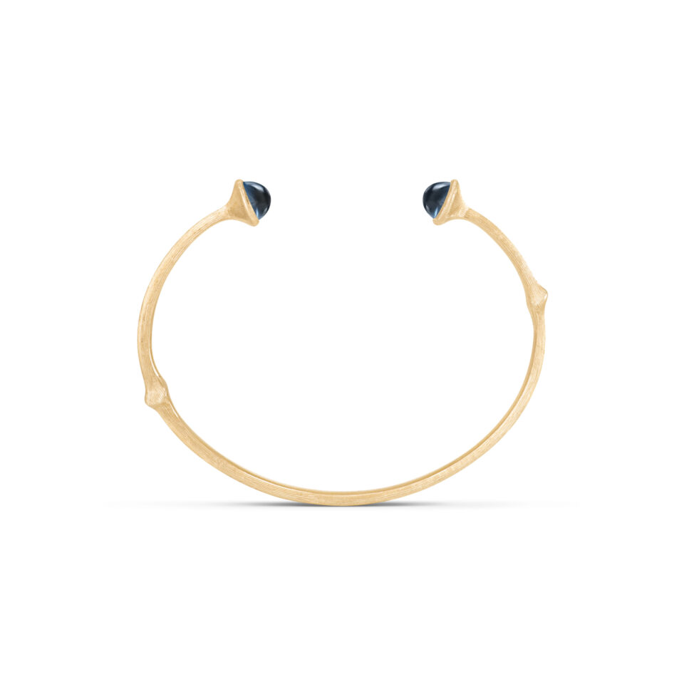 Armring, Nature Bangle London Blå Topas gult gull