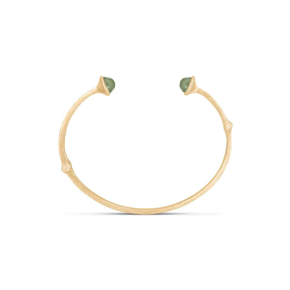 Armring, Nature Bangle Serpentin gult gull