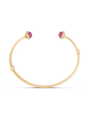 Armring, Nature Bangle Cerise Turmalin gult gull