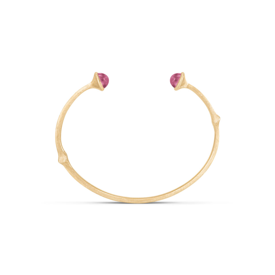 Armring, Nature Bangle Cerise Turmalin gult gull
