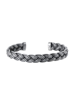 Armring, Michel flettet liten oksidert sølv