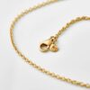 Kjede, Design Collier 45-42-40 cm gult gull