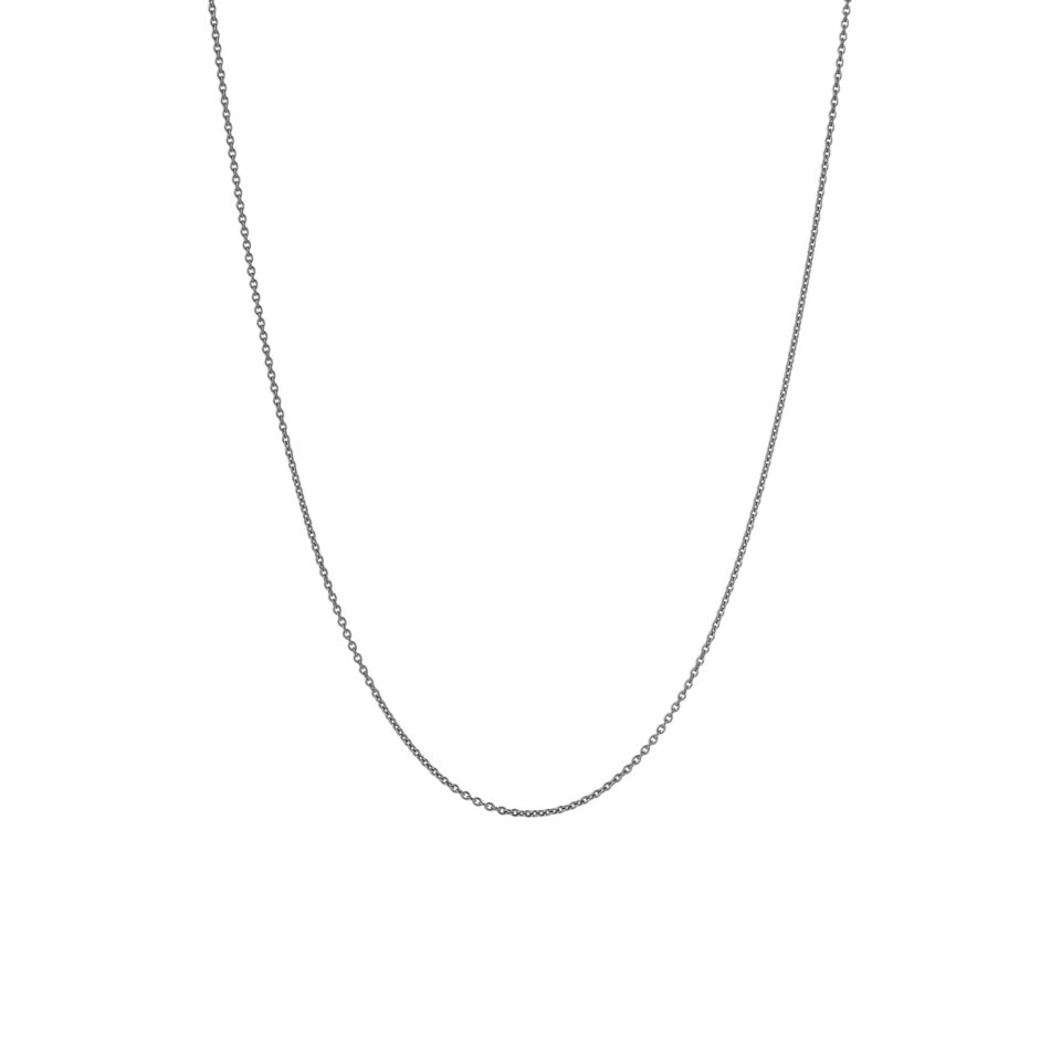 Kjede, Design Collier 80-50 cm oksidert sølv