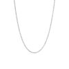 Kjede, Lotus Collier anker tynt 80 / 90 cm oksidert sølv