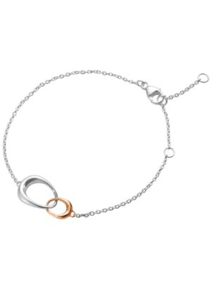 GEORG JENSEN - ARMBÅND, OFFSPRING ROSÉGULL OG SØLV